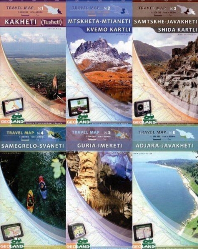 Gruzie - sada map